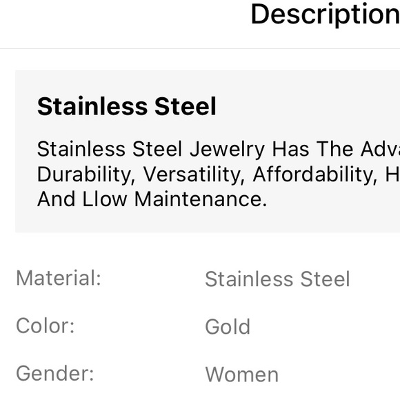 NEW Chunky Gold Tone Stainless Steel Chain Necklace with Easy on off Clasp - Picture 3 of 5